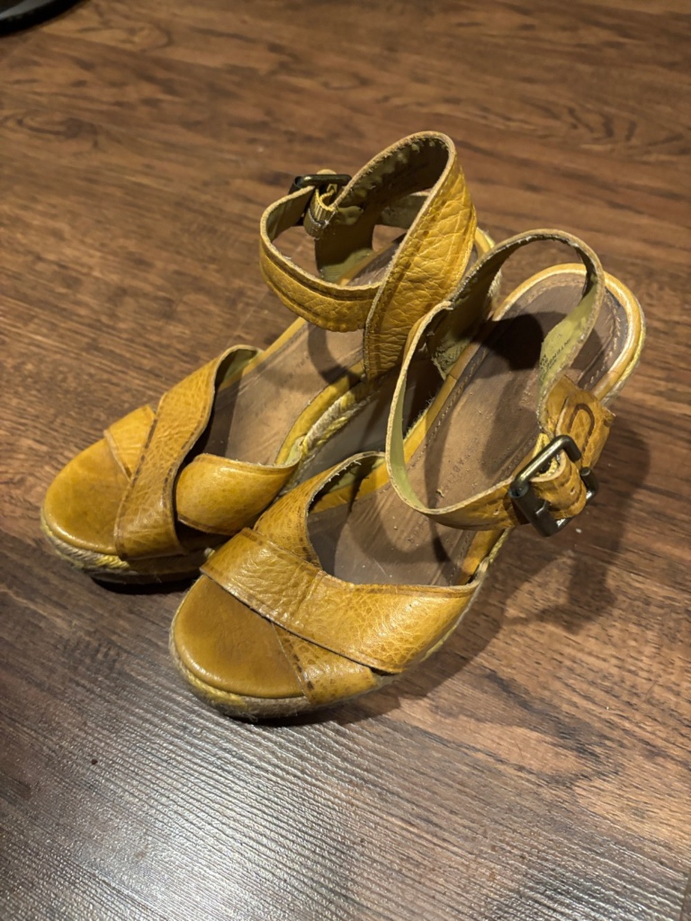 Wedge sandals. Sz 5